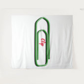 Papierklem Tapijt Wandkleed (Voorkant (horizontaal))