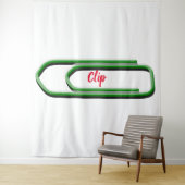 Papierklem Tapijt Wandkleed (In situ)