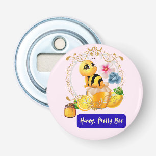 Papierkop Button Flesopener