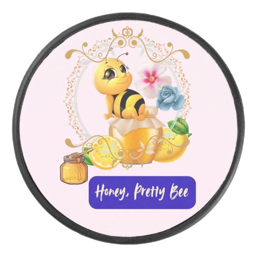 Papierkop Hockey Puck (Voorkant)