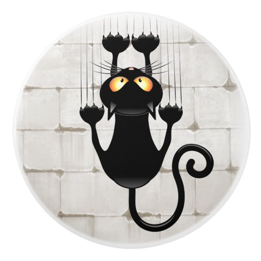 Papierkop Keramische Knop (Voorkant)