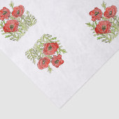 Papiermakerij met papaver tissuepapier (Detail)