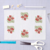 Papiermakerij met papaver tissuepapier (Craft)