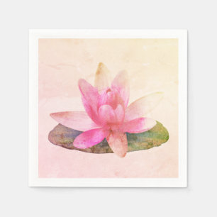 PAPIERNAPKIN : PINKLOTUS SERVET