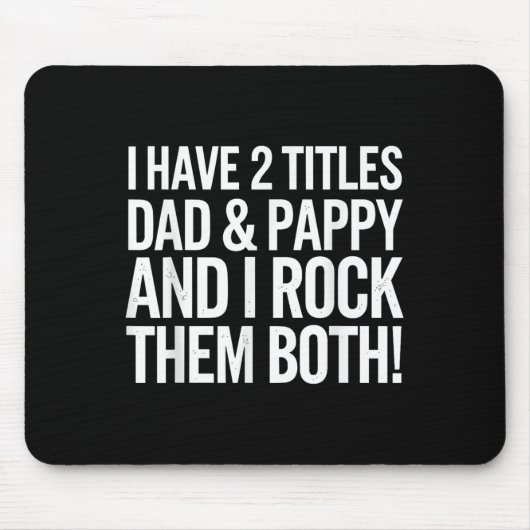 Papierontwerp voor opa Vaderdag P Muismat (Voorkant)