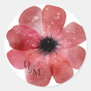 Papieroppies voor weefsel ronde sticker