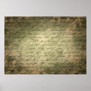 Papieroud schrijven poster