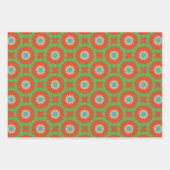 Papierpak 173 Decoratief Rood Groen Geel Inpakpapier Vel (Voorkant 2)