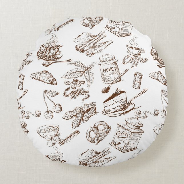 Papierpatroon Rond Kussen (Voorkant)