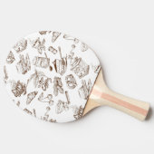 Papierpatroon Tafeltennisbatje (Zijkant)