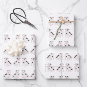 Papierplaat voor het opvullen van varkens, set van inpakpapier vel