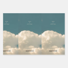 Papierplaat voor onmiddellijke verpakking van 3 ve inpakpapier vel