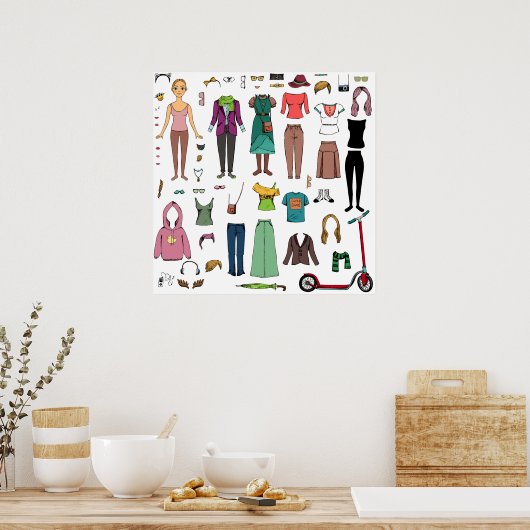 Papierpop Poster (Keuken)