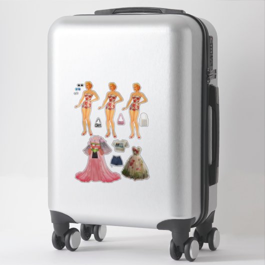 Papierpop Sticker (Koffer)
