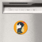 Papierportret Magneet (Insitu (Vaatwasser))