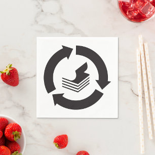 Papierrecyclingservetten Servet