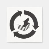 Papierrecyclingservetten Servet (Voorkant)