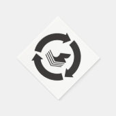 Papierrecyclingservetten Servet (Hoek)