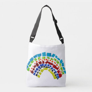 Papierregenboog Crossbody Tas
