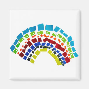 Papierregenboog Magneet