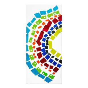 Papierregenboog Reclamekaart