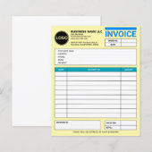 Papiers de facture de vente à logo d'entreprise pe (Devant / Derrière)
