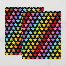 Papiers de scrapbook Couleurs Arc-en-ciel Étoiles