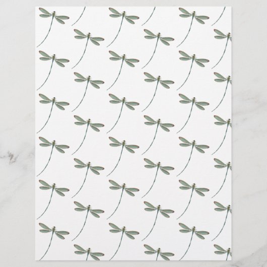 Papiers origami motif libellules (Devant)