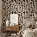 Papiers peints Monochrome Pop Art Cockatoos<br><div class="desc">Améliorez vos intérieurs avec le papier peint sophistiqué "Monochrome Pop Art Cockatoos". Ce design moderne présente un motif répétitif de cockatoos avec des crêtes proéminentes, dépeint dans un style pop art saisissant. La palette monochromatique de riches bruns et de beiges doux crée une atmosphère raffinée et élégante, adaptée à une...</div>