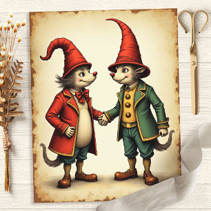 Papiers pour Scrapbook des Gnomes Fantaisistes d'A