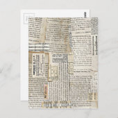  papierschijven - Verticaal Briefkaart (Voorkant / Achterkant)