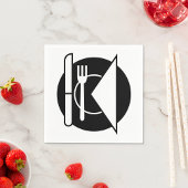 Papierservetten plaatsen servet