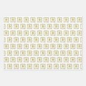 Papierset met onmiddellijke verpakking - Monogram Inpakpapier Vel (Voorkant 2)