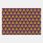 Papierset met onmiddellijke verpakking - Paarse en Inpakpapier Vel (Voorkant)