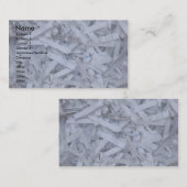 Papiershredding Visitekaartje (Voorkant / Achterkant)