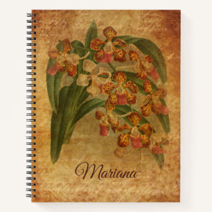 papierstijl voor tijger-orchidee notitieboek