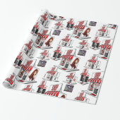 Papierstylist overvullen cadeaupapier (Uitgerold)