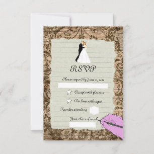 Papiervel RSVP Kaartje