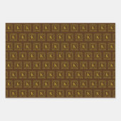 Papierverzameling - Monogram K - Keltische draak Inpakpapier Vel (Voorkant 3)
