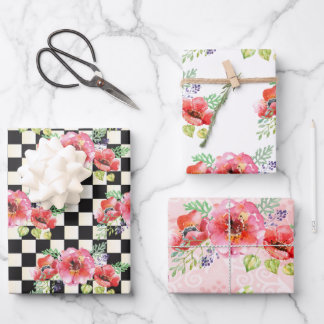 Papierverzameling papier voor whimsical-papoppy-ov inpakpapier vel