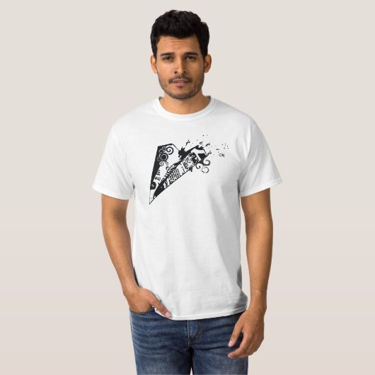 Papiervlak T-shirt (Voorkant volledig)