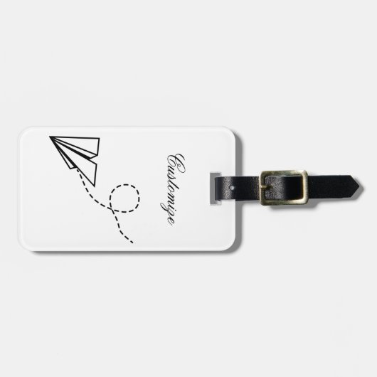 Papiervlakte die Thunder_Cove vliegt Bagagelabel (Voorkant horizontaal)