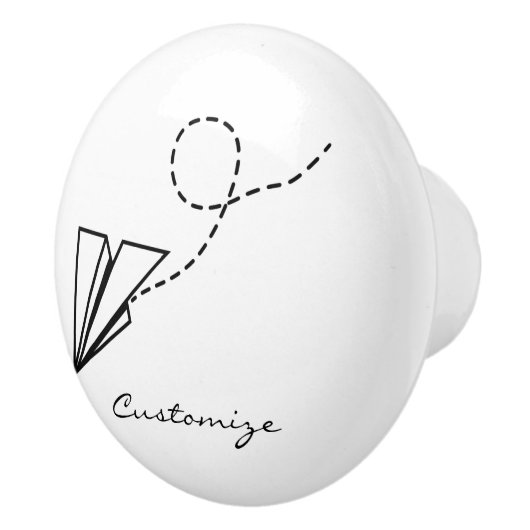 Papiervlakte die Thunder_Cove vliegt Keramische Knop (Rechts)