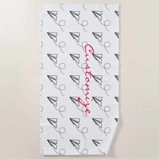 Papiervlakte die Thunder_Cove vliegt Strandlaken (Voorkant)