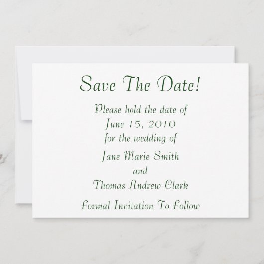 Papies sparen de datum save the date (Achterkant)