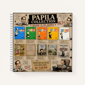 Papila Collection Spiral Notebook – 8.5" × 8.5" Notitieboek