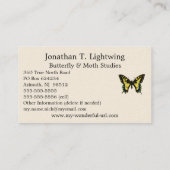 Papilio machaon - Old World Swallowtail Butterfly Visitekaartje (Achterkant)