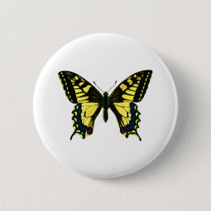 Papilio machaon ronde button 5,7 cm
