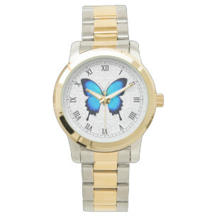 Papilio Ulysses Blue Butterfly Watch Horloge