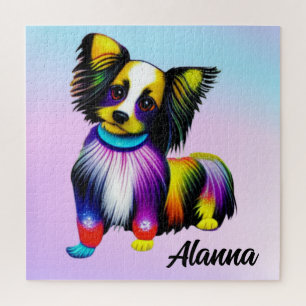 Papillion Pop Art Pastel Persoonlijk Legpuzzel